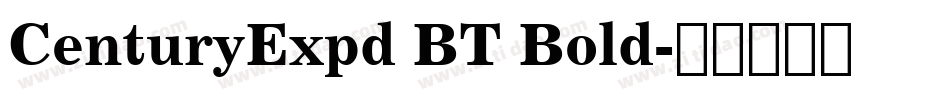 CenturyExpd BT Bold字体转换
